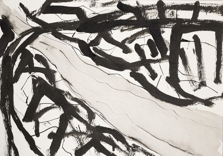 Graziella Reggio, ink painting, 2025