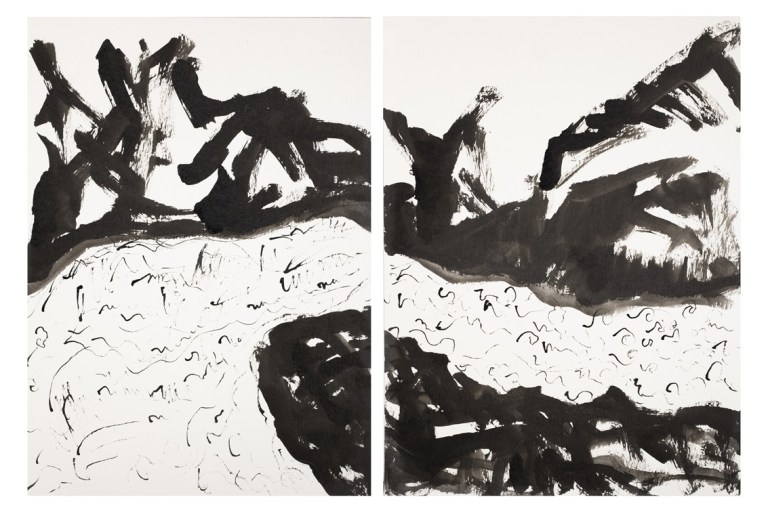 Graziella Reggio, ink painting, 2025